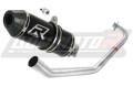 complete exhaust system with muffler DOMINATOR Full System HP3 BLACK fits to Yamaha MT 125 2014  2019