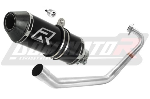 kompletny układ wydechowy z tłumikiem DOMINATOR Full System HP3 CZARNY pasujący do motocykla Yamaha MT 125 2014 - 2019