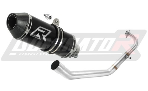 kompletny układ wydechowy z tłumikiem DOMINATOR Full System HP3 CZARNY pasujący do motocykla Yamaha YZF R125 2008 - 2013 2