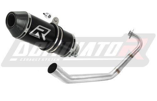 Yamaha YZF R125 2014 2018 Exhaust Muffler Auspuff Sportauspuff Silencer Echappement Silencieux Scarico Scarichi Escape Toba de esapament Avgas Ljuddämpare Wydech Tłumik Carbon Tip HP3 Black Noir Nero Negro Svart Schwarz Negru Dominator x