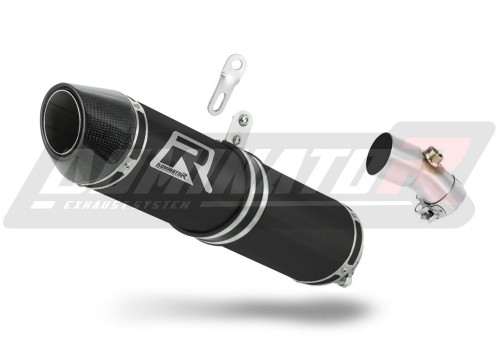 Kawasaki ER 6N 6F 650 2006 2008 Exhaust Muffler Auspuff Sportauspuff Silencer Echappement Silencieux Scarico Scarichi Escape Toba de esapament Avgas Ljuddämpare Wydech Tłumik Carbon Tip HP2 Black Noir Nero Negro Svart Schwarz Negru Dominator x