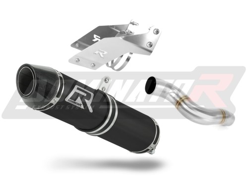 Kawasaki ZX6R 636 2007 2008 Exhaust Muffler Auspuff Sportauspuff Silencer Echappement Silencieux Scarico Scarichi Escape Toba de esapament Avgas Ljuddämpare Wydech Tłumik Carbon Tip HP2 Black Noir Nero Negro Svart Schwarz Negru Dominator x