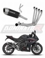 Honda CBR 650 R / E-Clutch 2024 - 2025 Collector Manifold Full Exhaust System Muffler Auspuff Sportauspuff Silencer Echappement Silencieux Scarico Scarichi Escape Wydech Tłumik S6 BLACK Dominator Exhaust System