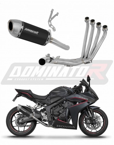 kompletny układ wydechowy z tłumikiem DOMINATOR Full System S6 CZARNY pasujący do motocykla Honda CBR 650 R / E-Clutch 2024 - 2025 6
