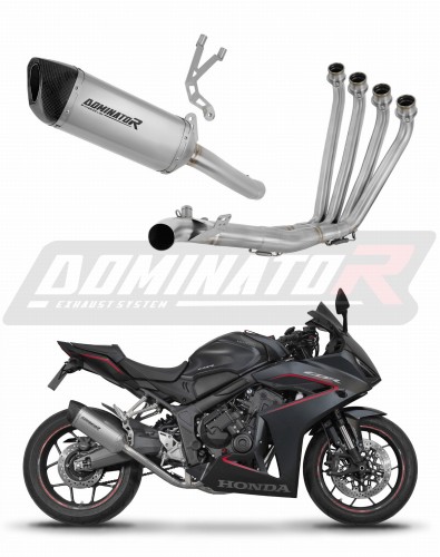 Honda CB 650 R / E-Clutch 2024 - 2025 Collector Manifold Full Exhaust System Muffler Auspuff Sportauspuff Silencer Echappement Silencieux Scarico Scarichi Escape Wydech Tłumik Titanium HP6 Dominator Exhaust System