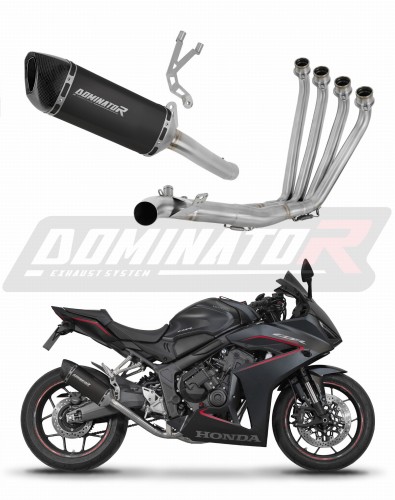 kompletny układ wydechowy z tłumikiem DOMINATOR Full System HP6 CZARNY pasujący do motocykla Honda CB 650 R / E-Clutch 2024 - 2025 6