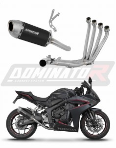 Honda CB 650 R  / E-Clutch 2024 - 2025 Full Exhaust System Collector Silencer S6 BLACK + dB killer