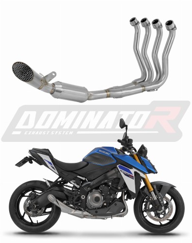 Suzuki GSXS GSX-S 1000 / 1000 GT / 950 2021 - 2023 motorcycle Exhaust Muffler Manifold Collector Auspuff Sportauspuff Silencer Echappement Silencieux Scarico Marmitta Scarichi Escape Wydech Tłumik Kolektor GP3 DOMINATOR Full Exhaust System x