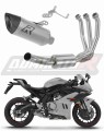 CF MOTO 675 SR R 2024 2025 Full System Motorcycle Muffler Auspuff Sportauspuff Silencer Echappement Silencieux Scarico Scarichi Escape Wydech Tłumik HP8 Titanium tytanowy titane Dominator Exhaust System x