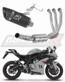 kompletny układ wydechowy z tłumikiem DOMINATOR Full System HP8 CZARNY pasujący do motocykla CF MOTO 675 SR-R 2024 - 2026
