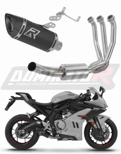 CF MOTO 675 SR-R 2024 - 2026 Full Exhaust System Collector Silencer HP8 BLACK + dB killer