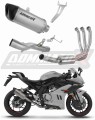 CF MOTO 675 SR R 2024 2025 Full System Motorcycle Muffler Auspuff Sportauspuff Silencer Echappement Silencieux Scarico Scarichi Escape Wydech Tłumik Tytanowy HP6 Titanium Titan Titane Dominator Exhaust System x