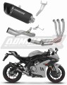 complete exhaust system with muffler DOMINATOR Full System HP6 BLACK fits to CF MOTO 675 SRR 2024  2026