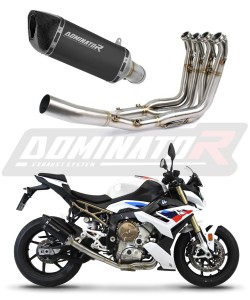 BMW S1000R 2021 - 2026 Full Exhaust System Collector Silencer HP6 BLACK + dB killer