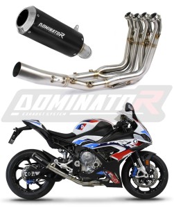 BMW S1000RR 2019 - 2026 Full Exhaust System Collector Silencer GP BLACK + dB killer