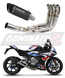 BMW M1000RR 2020 - 2024 Full Exhaust System Collector Silencer HP6 BLACK + dB killer medium