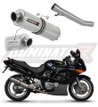 exhaust muffler DOMINATOR homologated road legal ROUND fits to Suzuki GSXF 600 1998  2006