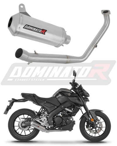 kompletny układ wydechowy z tłumikiem DOMINATOR Full System OV G2 pasujący do motocykla Yamaha MT 125 2021 - 2024