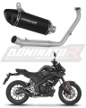 kompletny układ wydechowy z tłumikiem DOMINATOR Full System HP8 CZARNY pasujący do motocykla Yamaha MT 125 2021 - 2024