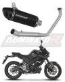 kompletny układ wydechowy z tłumikiem DOMINATOR Full System HP8 CZARNY pasujący do motocykla Yamaha MT 125 2020