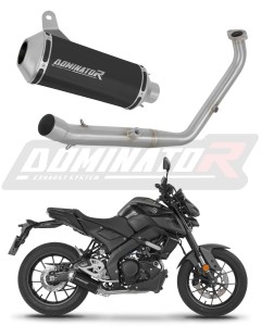 Yamaha MT 125 2024 - 2025 (Euro 5+) Full Exhaust System Collector Silencer OV G2 BLACK + dB killer
