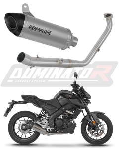 Yamaha MT 125 2024 - 2025 (Euro 5+) Full Exhaust System Collector Silencer Titanium HP8 + dB killer