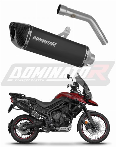 wydech tłumik DOMINATOR HP6 CZARNY pasujący do motocykla Triumph Tiger 800 XCA 2018 - 2020