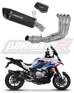 BMW S1000XR 2020 - 2026 Full Exhaust System Collector Silencer HP6 BLACK EX + dB killer