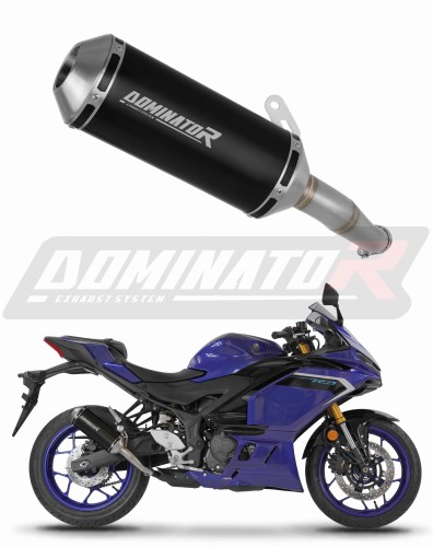 exhaust muffler DOMINATOR OV G2 BLACK fits to Yamaha YZFR3 2025  2026