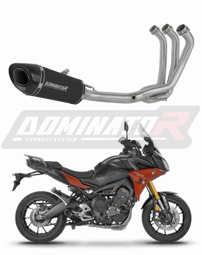 complete exhaust system with muffler DOMINATOR Full System HP8 BLACK fits to Yamaha MT 09 Tracer 900 / GT 2015  2020