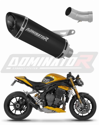 exhaust muffler DOMINATOR HP8 BLACK fits to Triumph Speed Triple 1200 RS / RR 2021  2024