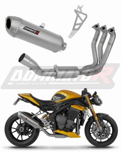 Triumph Speed Triple 1200 RS / RR 2021 - 2024 Full Exhaust System Collector Silencer S6 + dB killer
