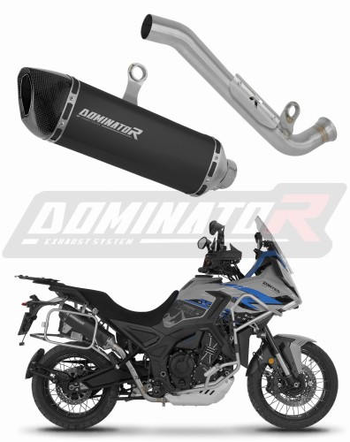 exhaust muffler DOMINATOR HP6 BLACK fits to Zontes 703F 2025  2026