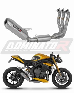 Triumph Speed Triple 1200 RS / RR 2021 - 2024 Full Exhaust System Collector Silencer S3 + dB killer