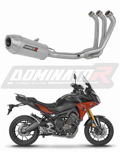 complete exhaust system with muffler DOMINATOR Full System S3 fits to Yamaha MT 09 Tracer 900 / GT 2015  2020