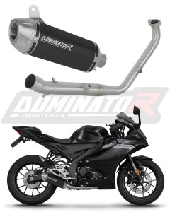 Yamaha YZF R125 2024 - 2026 (Euro 5+) Full Exhaust System Collector Silencer S3 BLACK + dB killer