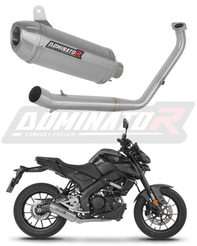 kompletny układ wydechowy z tłumikiem DOMINATOR Full System S3 pasujący do motocykla Yamaha MT 125 2021 - 2024