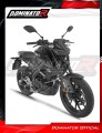 complete exhaust system with muffler DOMINATOR Full System S3 BLACK fits to Yamaha MT 125 2020  6