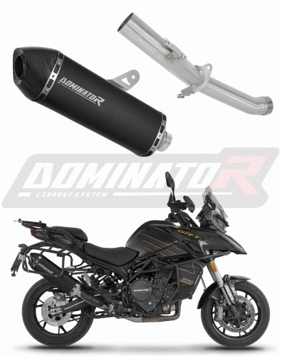 exhaust muffler DOMINATOR HP7 BLACK fits to QJMOTOR SRT 900 S / SX 2025  2026