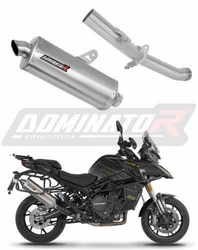 exhaust muffler DOMINATOR P7 fits to QJMOTOR SRT 900 S / SX 2025  2026