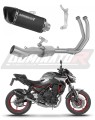 kompletny układ wydechowy z tłumikiem DOMINATOR Full System HP6 CZARNY pasujący do motocykla Kawasaki Z650 2023 - 2026