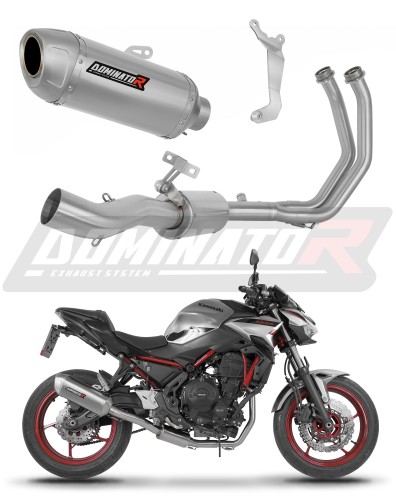 complete exhaust system with muffler DOMINATOR Full System S6 fits to Kawasaki Ninja 650 2023  2026