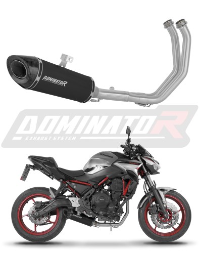 Kawasaki Z650 2023 - 2026 Full system Kolektor wydech tłumik HP8 BLACK + dB killer