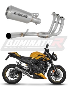 Triumph STREET TRIPLE 765 S / R / RS 2023 - 2024 Full Exhaust System Collector Silencer GPS + dB killer