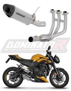 Triumph STREET TRIPLE 765 S / R / RS 2023 - 2024 Full Exhaust System Collector Silencer Titanium HP8 + dB killer