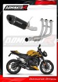 Trumph STREET TRIPLE 765 S R RS Exhaust Muffler Manifold Collector Auspuff Sportauspuff Silencer Echappement Silencieux Scarico Marmitta Scarichi Escape Wydech Tłumik Kolektor HP8 Black DOMINATOR Full Exhaust System