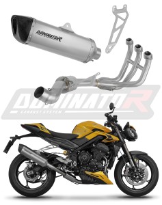 Triumph STREET TRIPLE 765 S / R / RS 2023 - 2024 Full Exhaust System Collector Silencer Titanium HP6 + dB killer