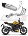 Triumph Street Triple 765 RS 2024 2025 Full System Motorcycle Muffler Auspuff Sportauspuff Silencer Echappement Silencieux Scarico Scarichi Escape Wydech Tłumik Tytanowy HP6 Titanium Titan Titane Dominator Exhaust System x