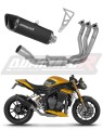 complete exhaust system with muffler DOMINATOR Full System HP6 BLACK fits to Triumph Speed Triple 1200 RS / RR 2021  2024
