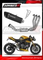 kompletny układ wydechowy z tłumikiem DOMINATOR Full System HP6 CZARNY pasujący do motocykla Triumph Speed Triple 1200 RS / RR 2021 - 2024 2